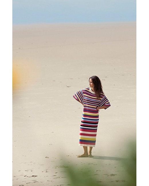 free-est Blue Shades Of Summer Sweater Dress By