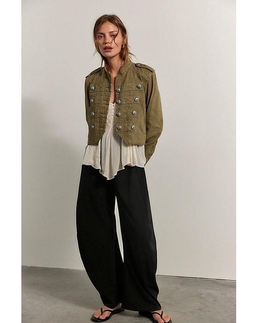 Free People Natural Ryland Band Jacket