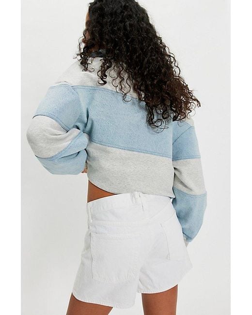 Agolde Blue Parker Long Shorts