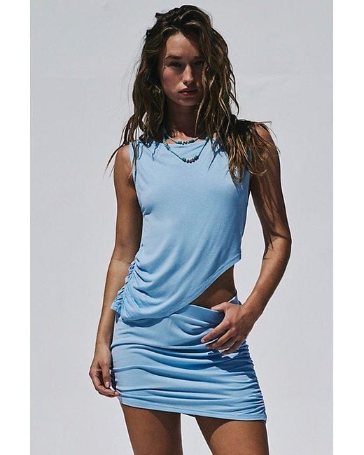 free-est Blue Collins Skirt Set By