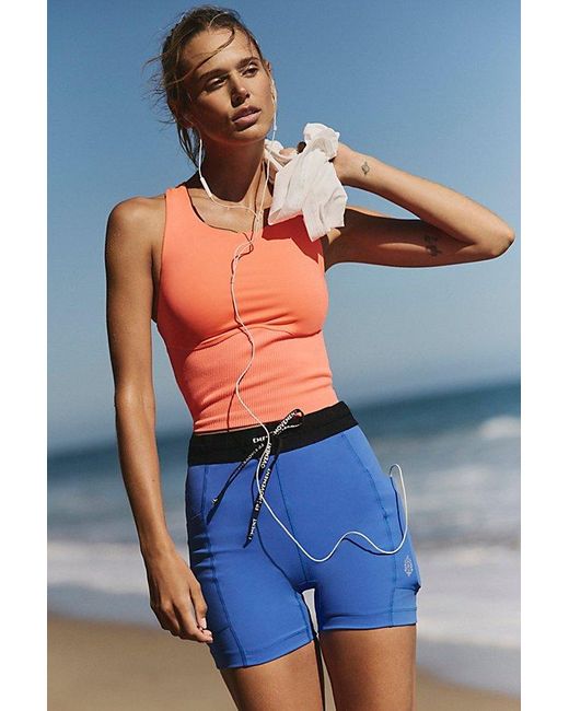 Fp Movement Blue Streamline Run Shorts