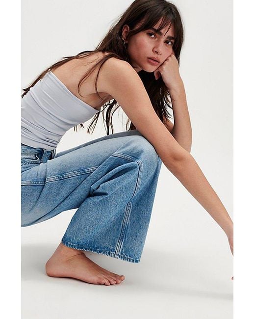 Wrangler Blue World Wide Mid-Rise Wide-Leg Jeans