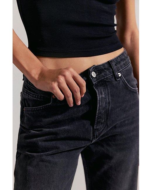Free People White Deep Trance Dropped Boyfriend Jeans