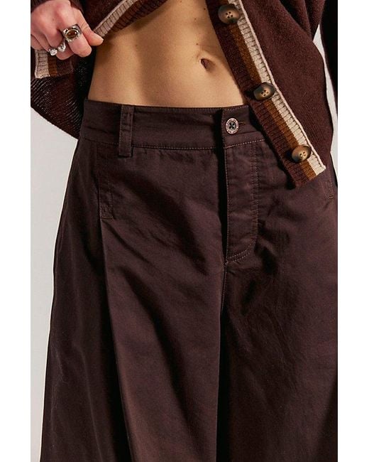 Free People Multicolor Silverlake Wide-Leg Chino Trousers