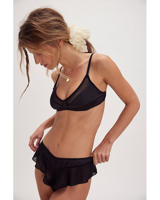 Intimately By Free People Black Keeping It Simple Shortie Undies By