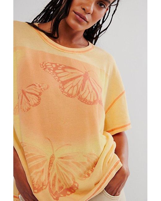 Free People Natural Flying High Tee