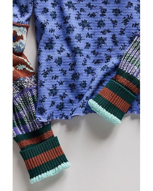 Free People Blue Bold Bowery Cuff