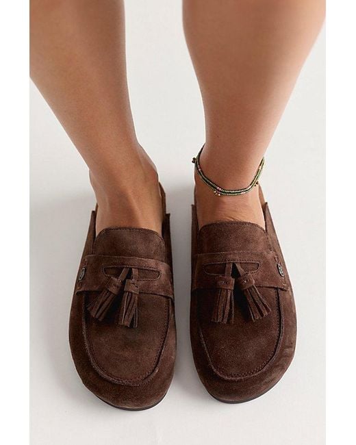 Sam Edelman Brown Astrid Tassel Mules By