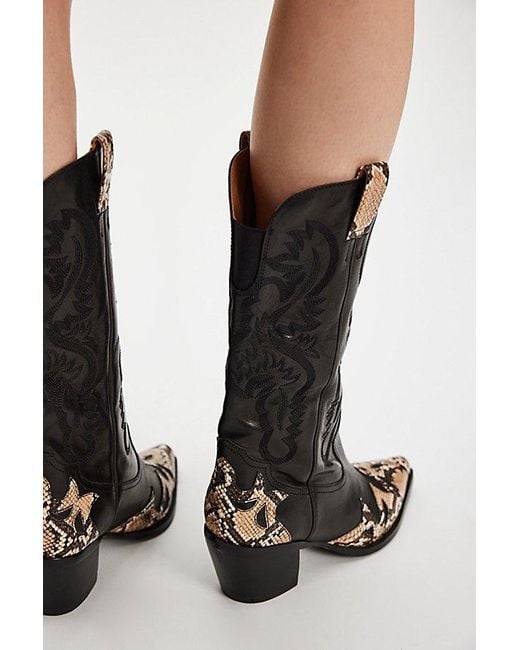 Jeffrey Campbell Black Dagget Charmer Western Boots