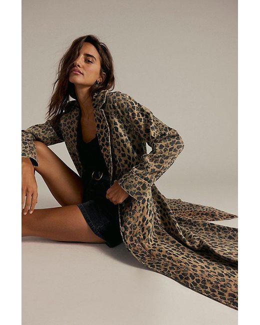 Free People Gray We The Free Monique Denim Duster Jacket