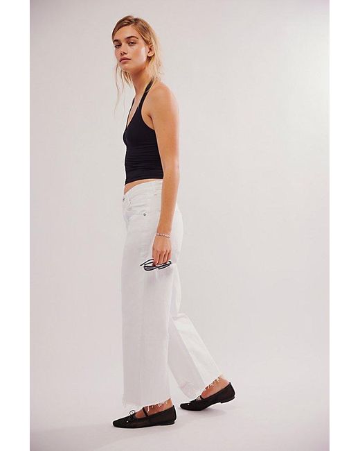 Citizens of Humanity Multicolor Ayla Raw Hem Crop Jeans
