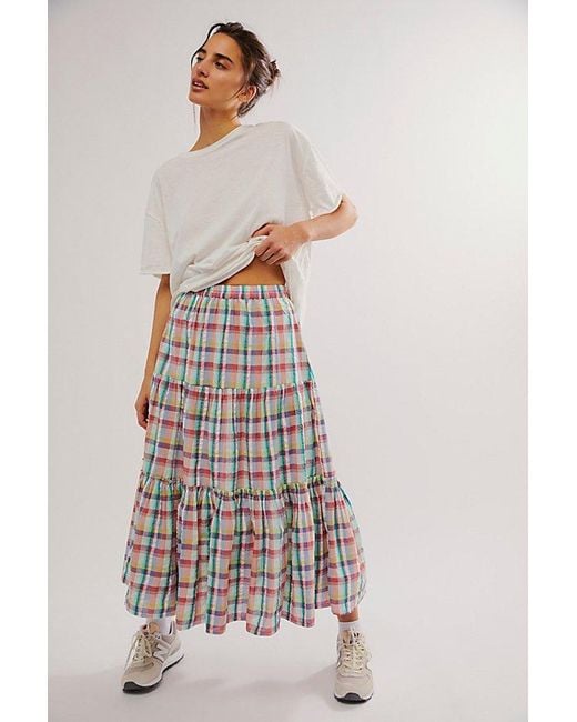 Free People Multicolor Damson Madder Thea Skirt
