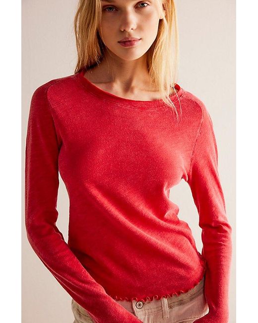 Free People Red Care Fp Be My Ba