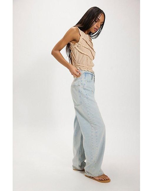 Free People Multicolor Truro Baggy Puddle Jeans