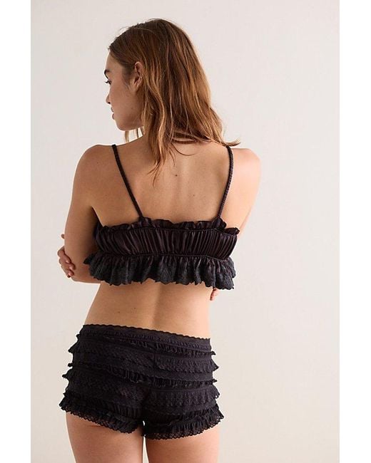 Intimately By Free People Black Just A Crush Shorties By