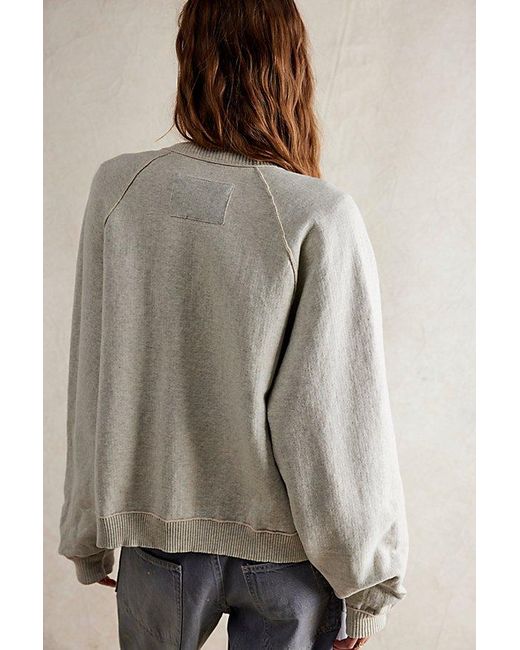 Free People Brown Midnight Cardi At Free People In Heather Grey Combo, Size: Xs