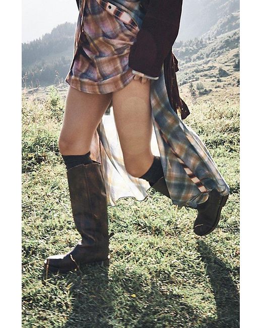 Free People Gray Bryce Equestrian Boots