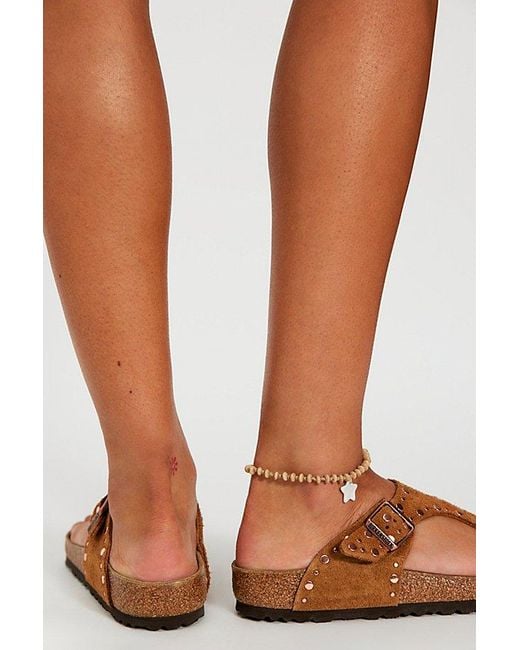 Birkenstock Brown Gizeh Rivets Sandals