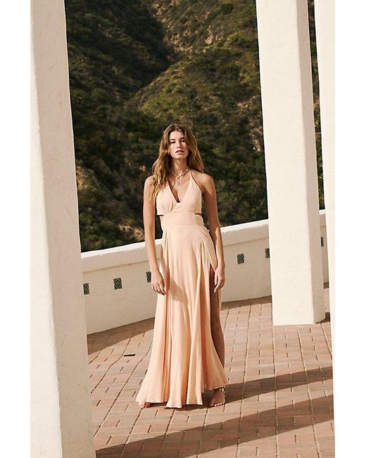 Free People Brown Lille Maxi Dress