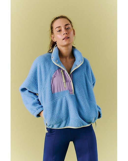 Fp Movement Blue Hit The Slopes Colorblock Pullover