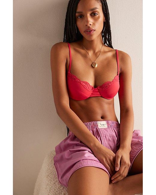 Only Hearts Red Delicious With Lace Underwire Bra By