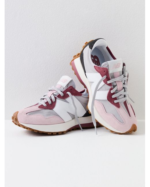 Free People Pink New Balance 327 Sneakers