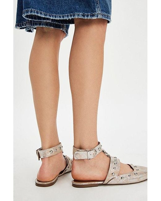 Free People Natural Camille Mystic O-Ring Flats