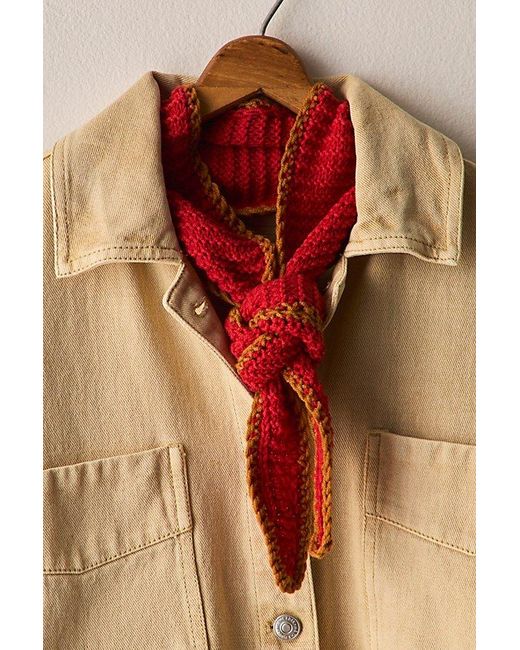 Free People Red Edith Bandana