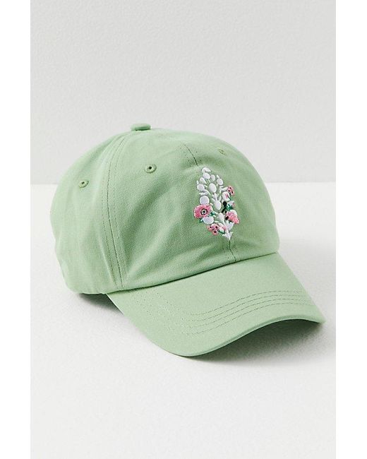 Fp Movement Green Blooming Buti Baseball Hat