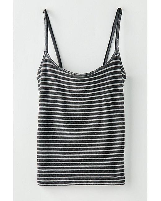 Intimately By Free People Blue Just Enough Stripe Cami By