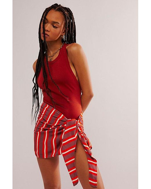 Free People Red Off Shore Sarong