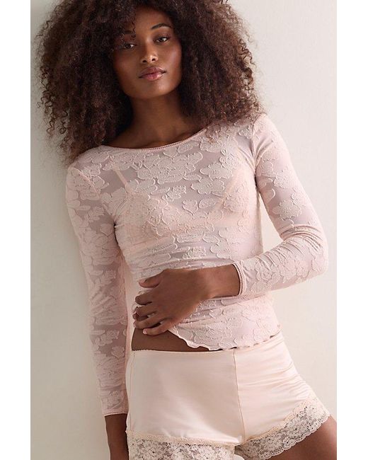Intimately By Free People Brown Night Shift Layering Top By