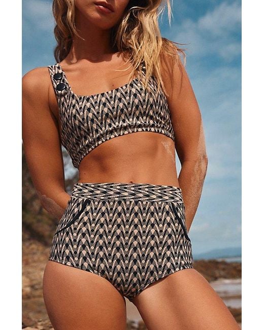 Seea Multicolor Georgia High-waist Surf Bottoms At Free People In Aries, Size: Xs