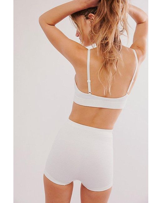 Free People White The Rib I Reach For Shorts