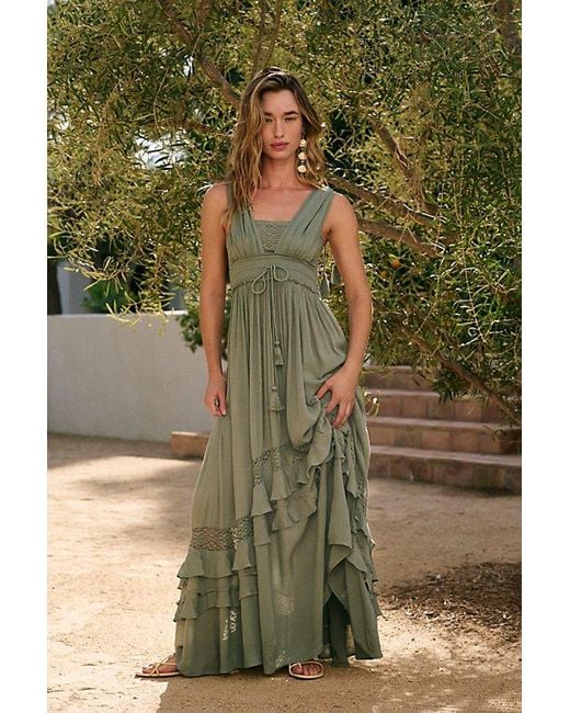 Free People Santa Maria Maxi Dress in Green | Lyst