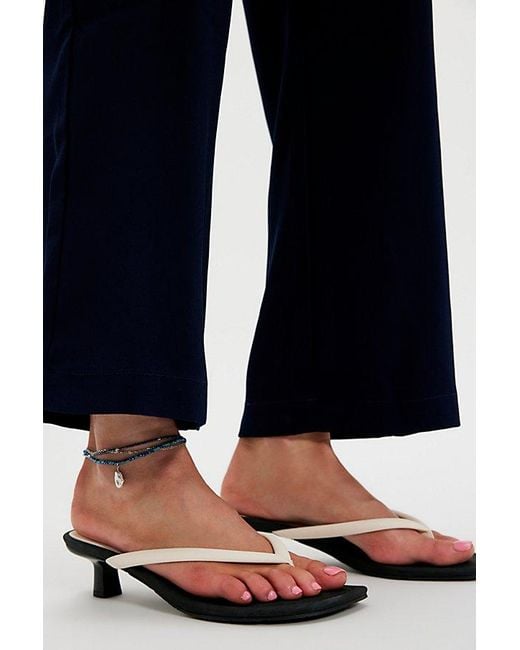 BC Footwear by Seychelles Blue Trackside Thong Heels