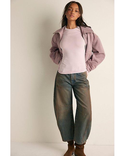Intimately By Free People Pink So Soft Seamless Modal Long Sleeve By