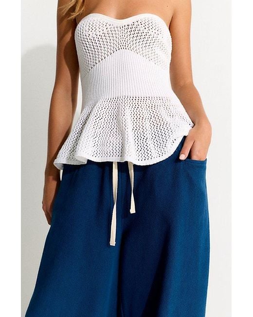 free-est Blue Beach Ease Pants By