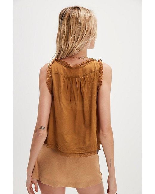 Free People Brown Forevermore Tank Top