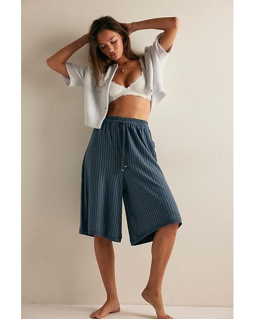 Intimately By Free People Blue Sunday Mood Gaucho Pants By