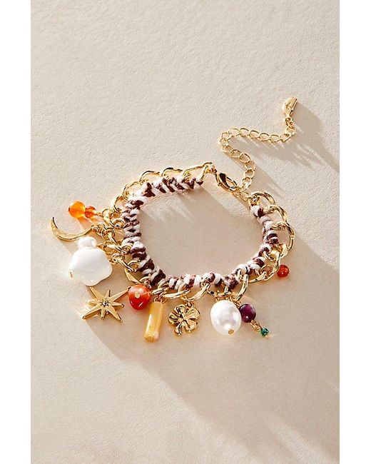 Free People Natural Bailey Charm Bracelet