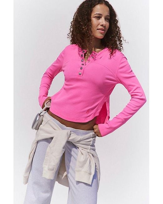 Fp Movement Pink Cool Down Solid Crew