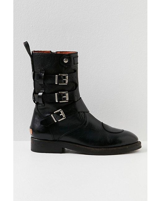 Free People Dusty Buckle Boots At Free People In Black, Size: Eu 36