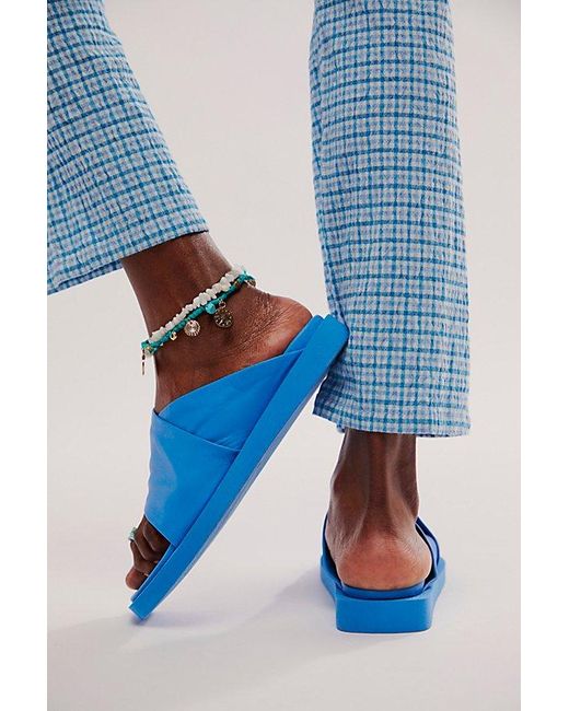BUENO Blue Jerika Slip-on Sandals