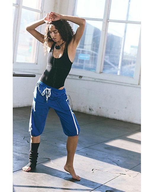 Fp Movement Blue No Fear Run Cropped Pants