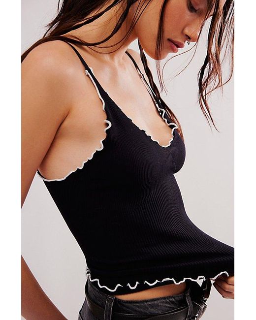 Free People Black Easy To Love Cami