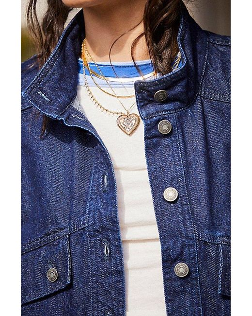 Free People Multicolor Monogram Necklace At In L