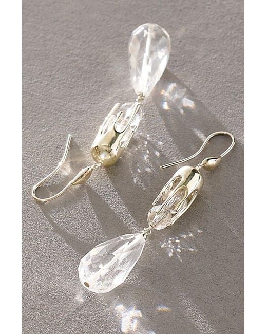 Chan Luu Natural Dripping Crystal Dangle Earrings