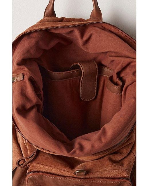 Free People Rich Brown Suede Backpack 14x11 Free People We The Free Bexley Backpack - Accessories main image 4