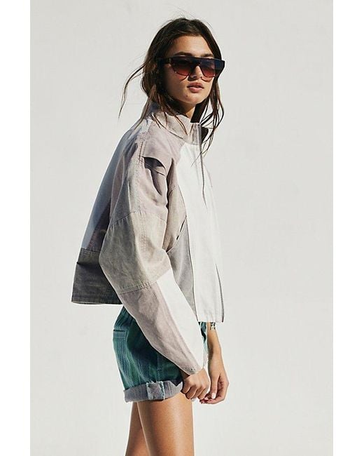 Free People White We The Free Toni Pieced Jacket